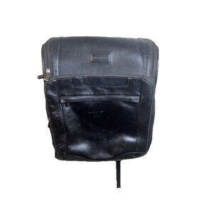 Hartmann Aviator Classic Black Genuine Leather Backpack Unisex Bag